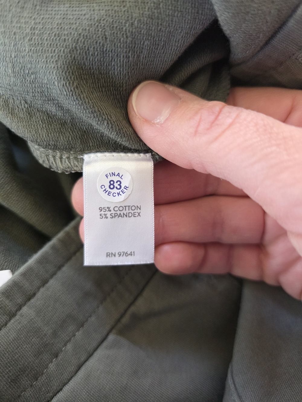 J.Jill XL Caraway Olive Green Stretch Cotton Pull-On Cargo Pants NWT - Picture 7 of 8